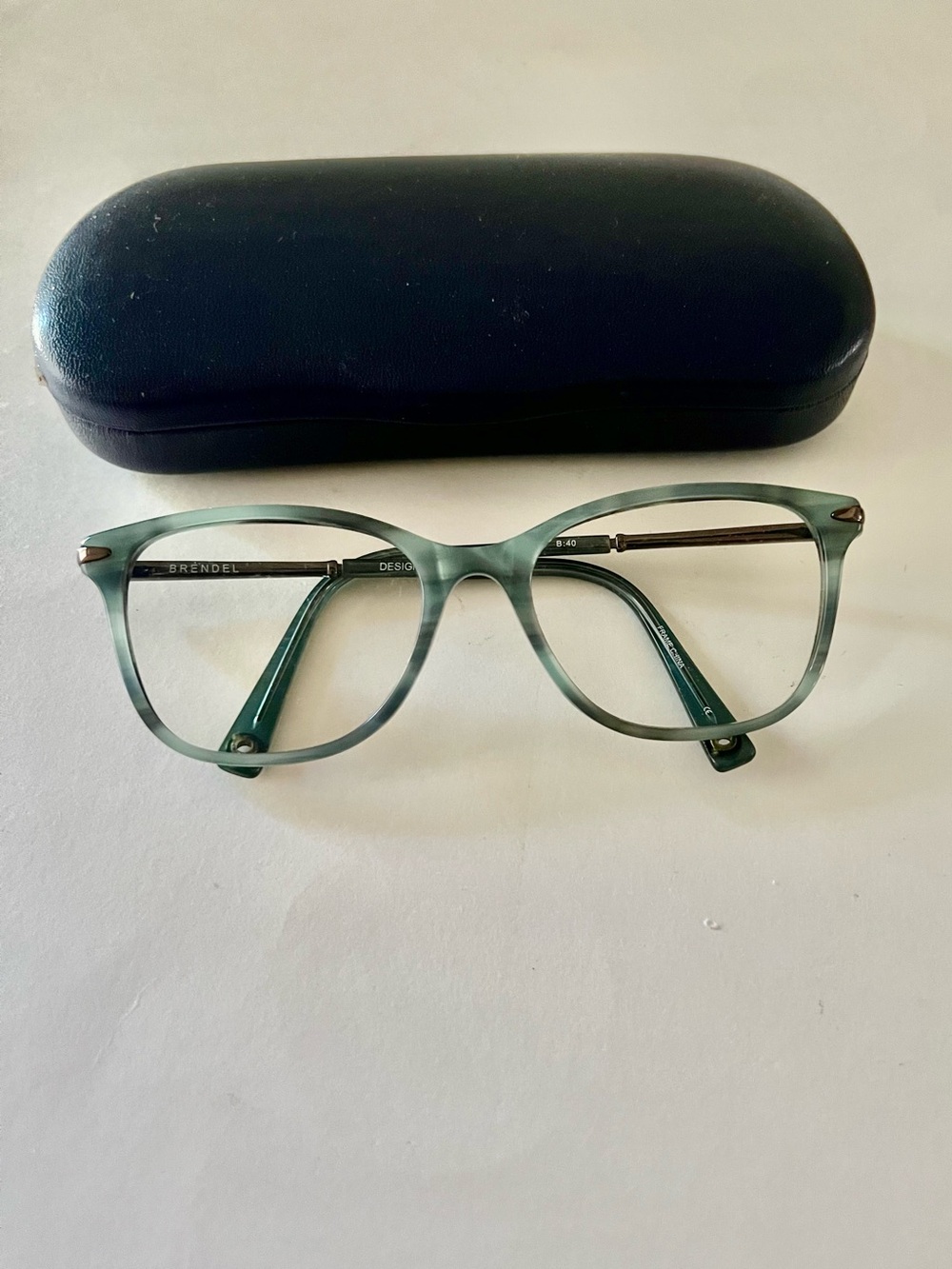BRENDEL Vintage Cat Eye Eyeglasses 52-17-140 Germany B40 w/ Case